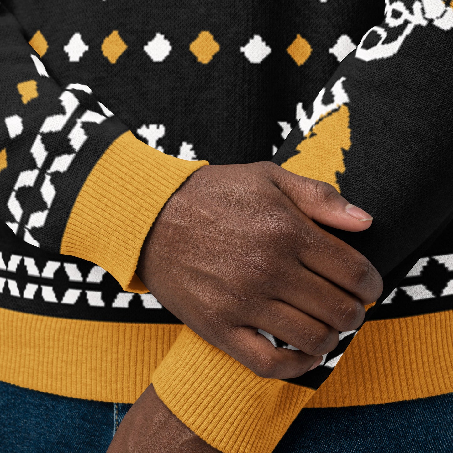 I Hate It Here Christmas Sweater - Black